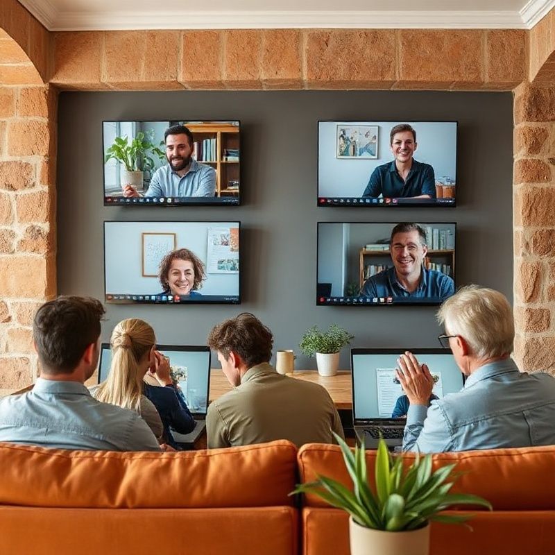 Grupa profesionalaca u video pozivu — kohortno online učenje